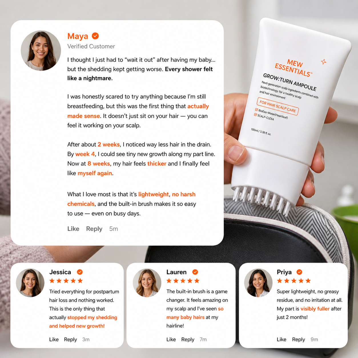Mew's™ Postpartum Hair Growth Serum