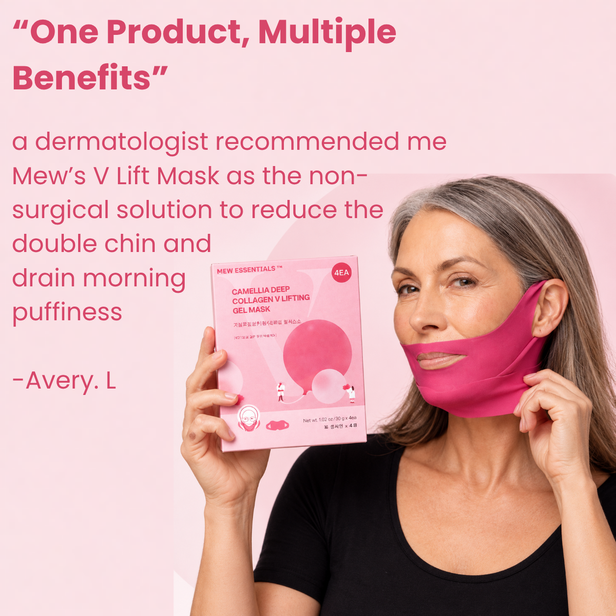 The V Lift Mask™  - Become the Woman Who Loves Her Jawline Again